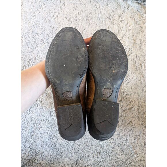 Ariat Cowboy Boots Heritage R Toe Western Boot Brown Size 6 Medium - Picture 4 of 13